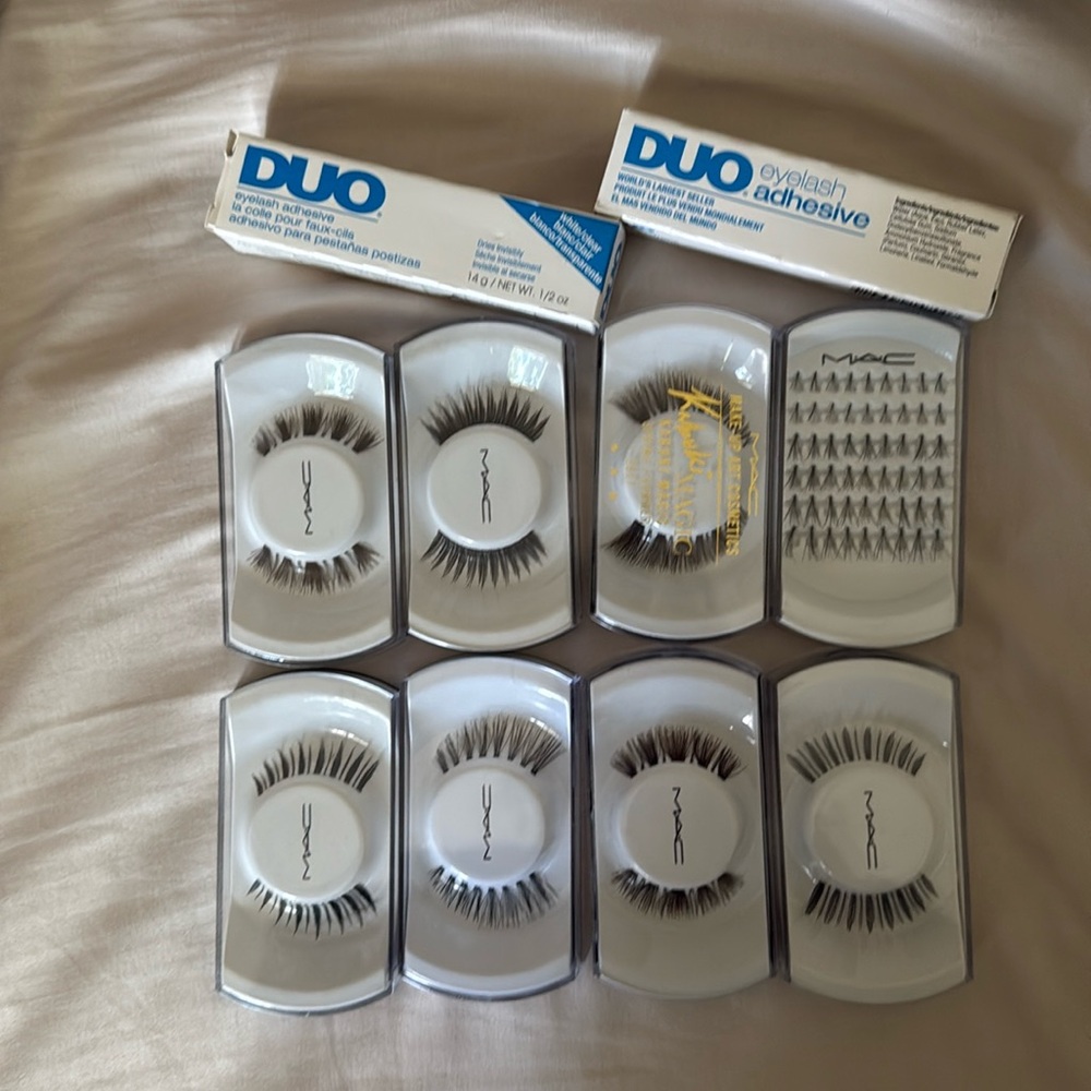 NIB MAC False Lashes: 8 Various Sets (including rare LE Kabuki Magic) and 2 Duo